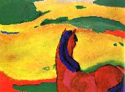 Franz Marc Horse in a Landscape Germany oil painting artist